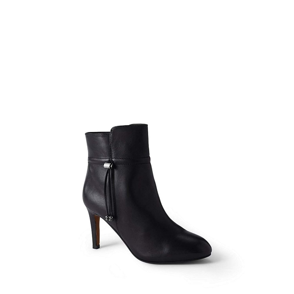 *SOLD** Lands End Tassel Dress Leather Booties